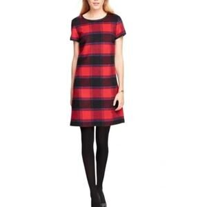 Brooks Brothers Red Fleece Buffalo Flannel Wool Dress Short Sleeves